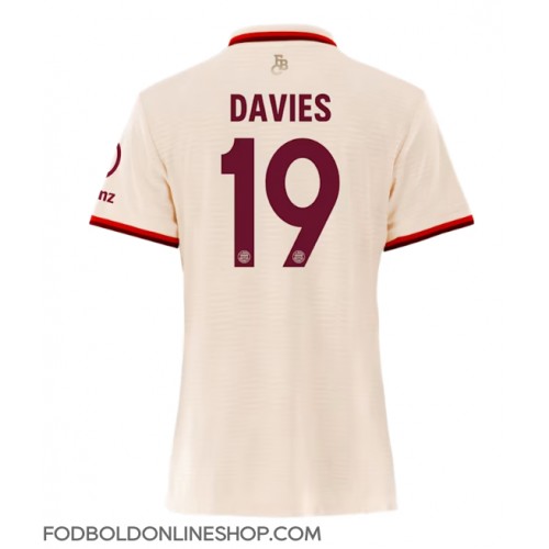 Bayern Munich Alphonso Davies #19 Tredjetrøje Dame 2024-25 Kortærmet